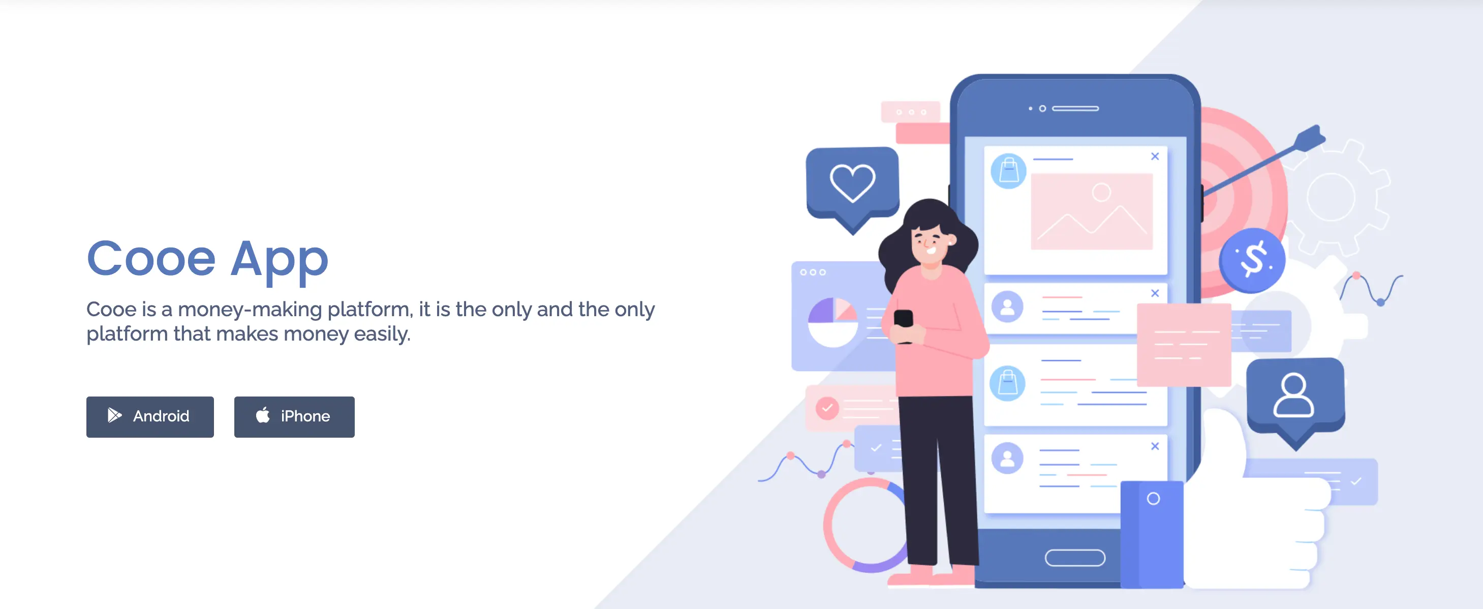 Download Cooe app on mobile